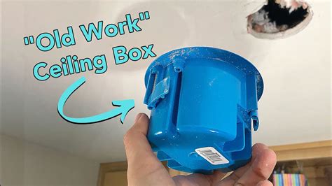 how to caulk around large electrical boxes in ceiling|ceiling mounted electrical box.